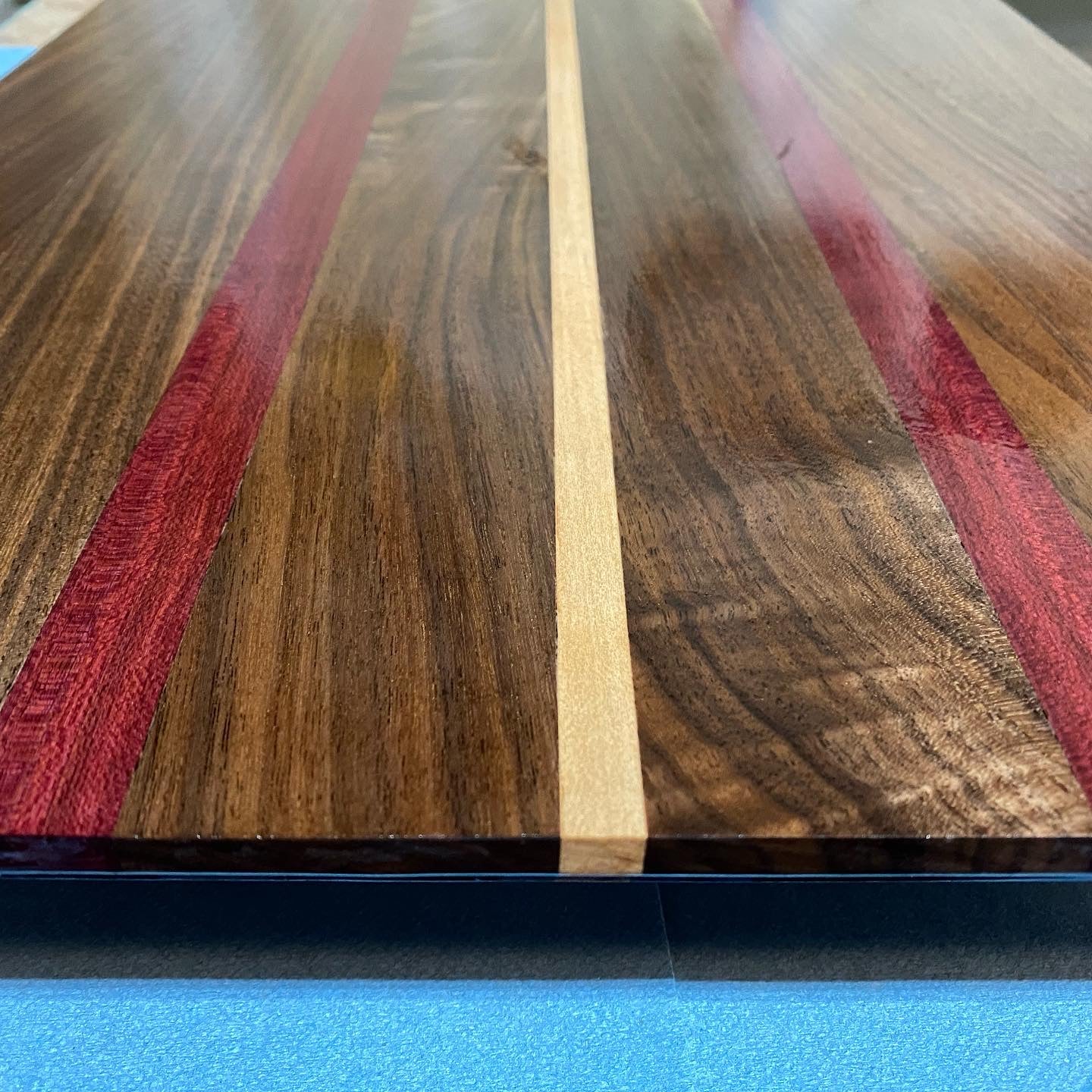 Walnut and Purple Heart cutting board