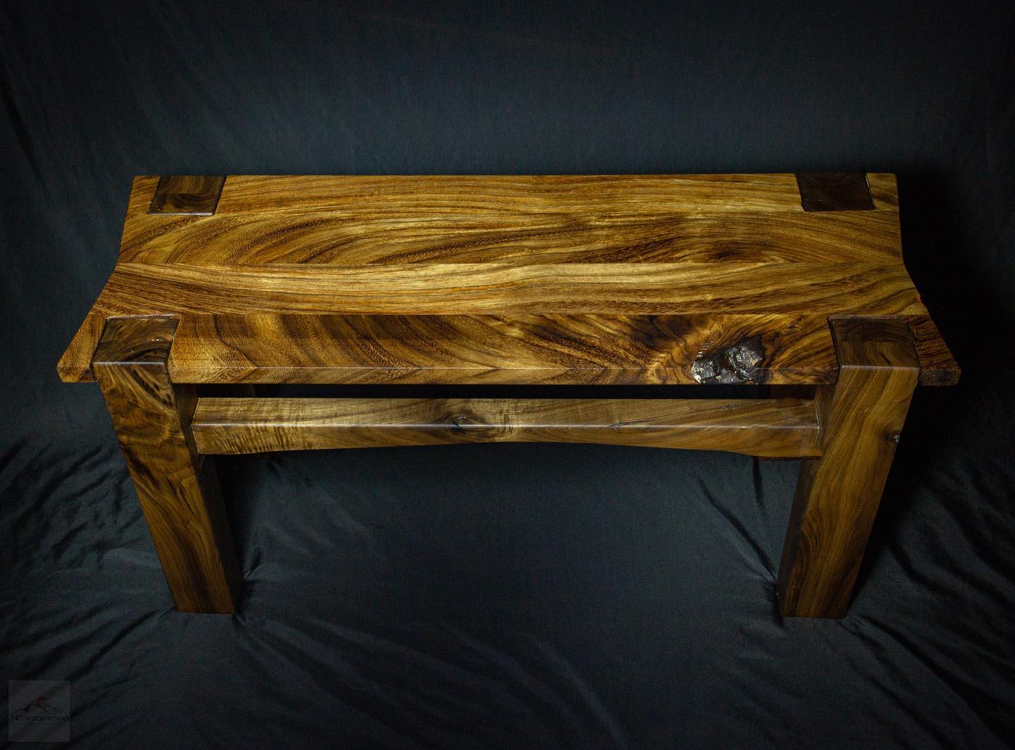 Walnut/Guanacaste Floating Bench