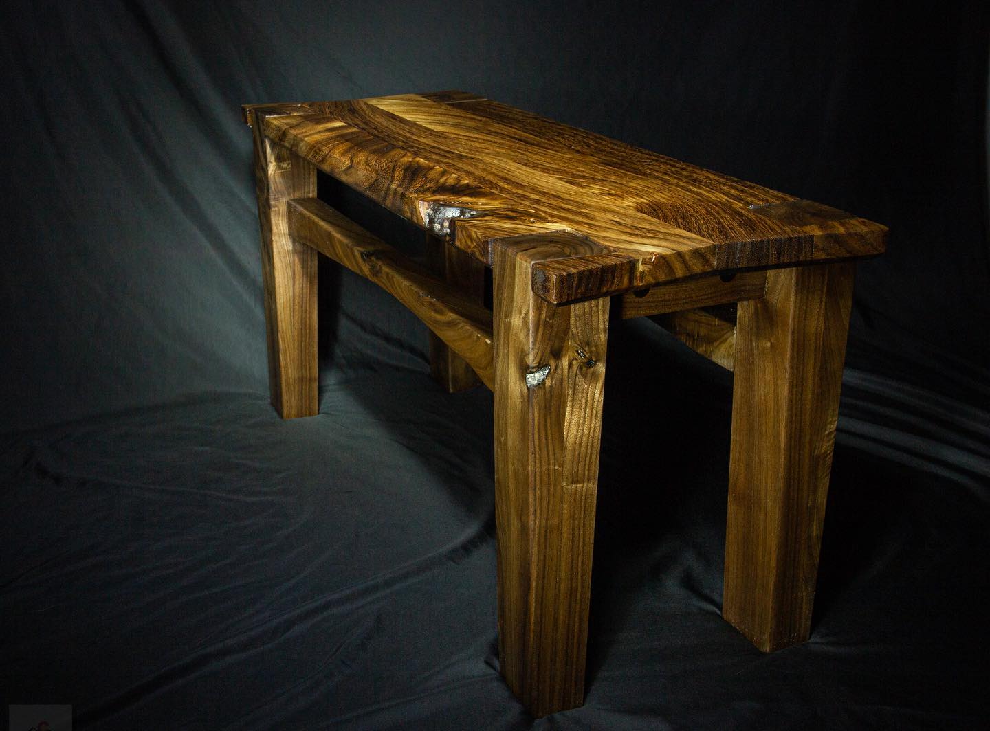Walnut/Guanacaste Floating Bench