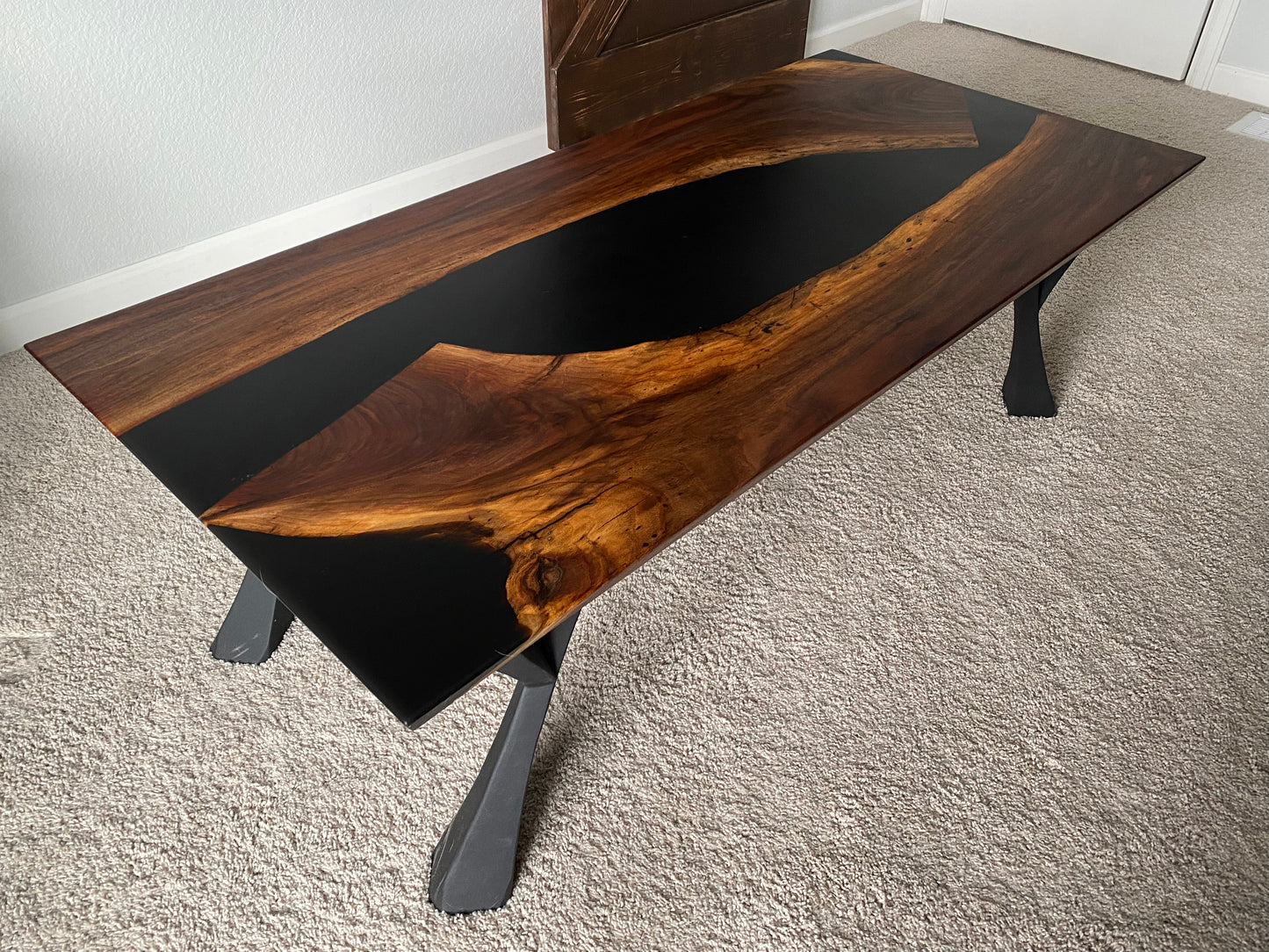 Walnut Live Edge Epoxy table