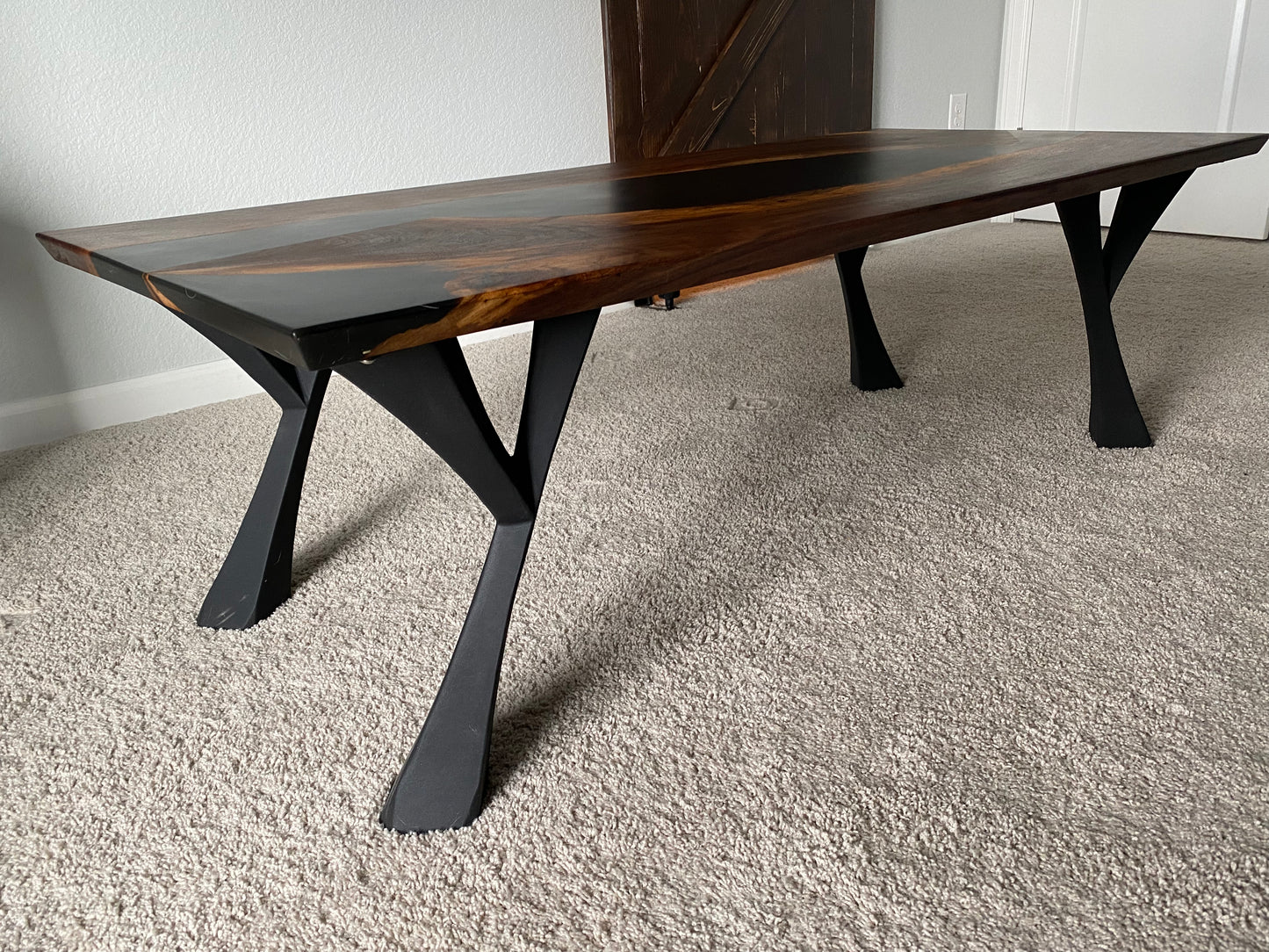 Walnut Live Edge Epoxy table